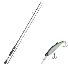 Youngkyu Industrial Blue Force Stargen Lure 釣魚竿 S63L + 假鋸 70 硬餌 311H 自然清單 + 案例, 1套