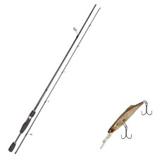 Youngkyu Industrial Blue Force Stargen Lure 釣魚竿 S63L + 假人鋸 55 硬餌 313H PURE PINK HOLO + Case, 1套