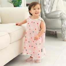 bebe chouette 孩童印花網眼睡衣背心