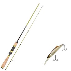 Aomax蘇門答臘曲柄餌路亞竿 S-602UL+Damiki So Kill 55硬餌 312H PURE PINK+收納包, 1套