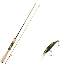 Aomax蘇門達臘軟餌竿 S-602UL+Damiki SOKILL 55硬餌 318 CYBER GREEN+收納包, 1套