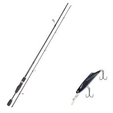 Youngkwu產業Blue Force Starzen擬餌竿 S63L+Damiki SOKILL 55硬餌 319H CYBER PURPLE+盒子, 1套