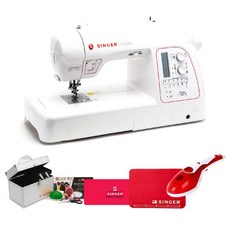 싱거 푸트라 XL580 재봉틀 + 수강증 + 스팀다리미 + 메탈공구함 + 프리미엄매트 + 바늘3종, SINGER XL580 푸트라(재봉틀), DWI-SH1000(스팀다리미), 혼합 색상