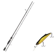 Youngkyu Industrial Blue Force Starzen Lure 釣魚竿 S63L + 假鋸 70 硬餌 236H BLACK GOLD HOLO + Case, 1套