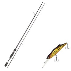 Youngkyu Industrial Blue Force Stargen Lure 釣魚竿 S63L + 假鋸 70 硬餌 316H RED GILL + 案例, 1套