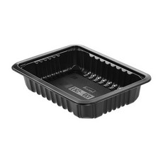 쿡앤락 일회용 실링용기 700ml 검정 몸통, 1개입, 1200개