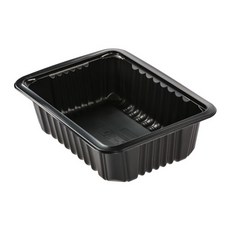 쿡앤락 일회용 실링용기 950ml 검정 몸통, 1개입, 800개