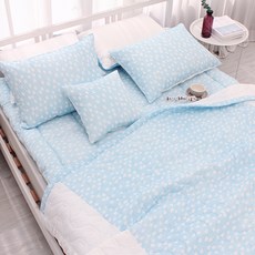 CHOUETTROOM 浪漫花朵泡泡紗夏季絎縫被寢具組