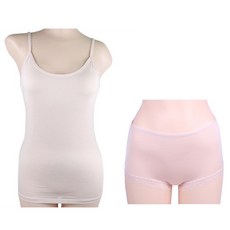 TS7女款人造絲吊帶蕾絲內褲組