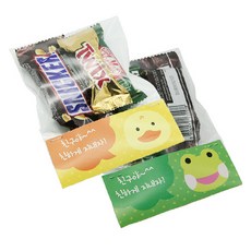 도나앤데코 간식포장 opp 접착 비닐 10 x 12 cm 40p + 친구야 종이데코 오리개구리 40p, 1세트
