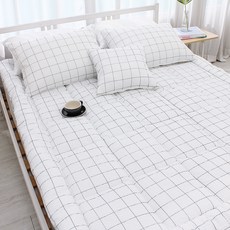 CHOUETTROOM 清爽泡泡紗床墊套, 海軍藍