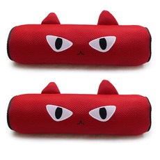 ANINARA Hello Cat 網眼透氣車用頸枕 2入, 雅拉(紅色), 2個