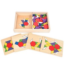 腦森林木牌圖案積木遊戲, 1套, 120件