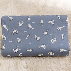 Bedding Line 孩童露露乳膠枕, 藍灰色