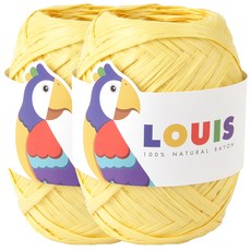 Louis 嫘縈編織線, 108黃色, 2球