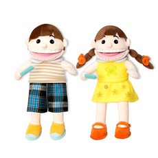 Brain Forest 刷牙遊戲布手偶 2款, 30cm, 混合顏色, 1個