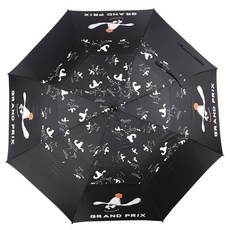 그랑프리 정품 이중방풍 자동골프우산 GUP-01A, 블랙블랙, 1개