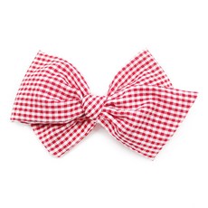 채니봉봉 깅엄 체크 벨르 집게 핀