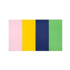 퍼니존 퍼니테라피 영유아폴더매트 베이비핑크비비드시리즈2, 베이비핑크 + 옐로우 + 블루 + 그린