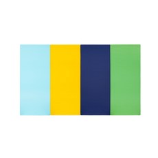 퍼니존 퍼니테라피 영유아폴더매트 스카이블루비비드시리즈2, 스카이블루 + 옐로우 + 블루 + 그린