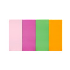퍼니존 퍼니테라피 영유아폴더매트 베이비핑크비비드시리즈2, 베이비핑크 + 핫핑크 + 그린 + 오렌지