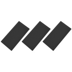 블럭마트 주방 드라잉매트 식기 컵 건조매트 30 x 15 x 1 cm, 1단, 블랙, 3개
