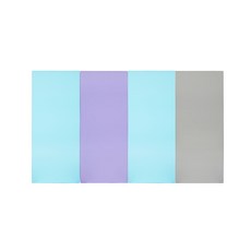 퍼니존 퍼니테라피 영유아폴더매트 스카이블루비비드시리즈2, 스카이블루 + 바이올렛 + 스카이블루 + 그레이