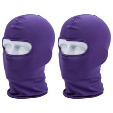 블럭마트 오토바이 쿨마스크, 퍼플, 2개