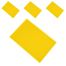 블럭마트 주방 드라잉매트 식기 컵 건조매트 45 x 30 x 1 cm, 1단, 옐로우, 4개