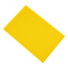 Block Mart 廚房瀝水墊 餐具杯子乾燥墊, 1層, 黃色, 1個