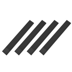 Block Mart 廚房餐具杯子瀝水墊 60 x 8 x 1 cm, 黑色, 4個