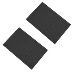 Blockmart 廚房乾燥墊餐具杯乾燥墊 45 x 30 x 1 厘米, 1層, 黑色, 2個