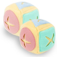 DING DONG PET 嗅聞球玩具, 黃色, 2個