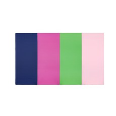 퍼니존 퍼니테라피 블루비비드 시리즈 3 유아폴더매트, 블루 + 핫핑크 + 그린 + 베이비핑크