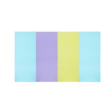퍼니존 퍼니테라피 스카이블루비비드 시리즈 3 유아폴더매트, 스카이블루 + 바이올렛 + 피스타치오 + 스카이블루