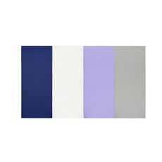 퍼니존 퍼니테라피 블루비비드 시리즈 3 유아폴더매트, 블루 + 화이트 + 바이올렛 + 그레이
