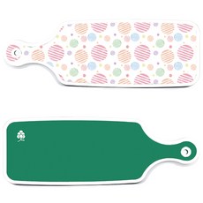 Roem Design 上菜砧板 2件組 綠色砧板套組, 綠色砧板, 線條圓形砧板, 1套