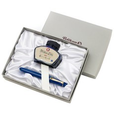 PELICAN 派力肯 鋼筆 M120 墨水瓶禮品套組, F, 標誌性的藍色