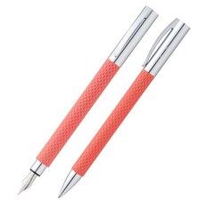Faber Castell Ambition Op Art 火烈鳥鋼筆圓珠筆套裝, F, 珊瑚