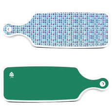 Roem Design 上菜砧板 2件組 綠色砧板套組, 綠色砧板, 藍色花磚板, 1套