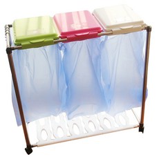 3格分類資源回收架, 單色, 1個