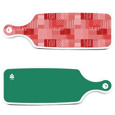 ROEM DESIGN 擺盤砧板 2件綠色砧板組, 綠色砧板, 長短彩色格紋砧板, 1套