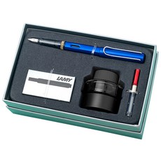 LAMY 鋼筆 Alstar 海洋藍墨水瓶禮品套組, EF, 混色