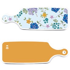 Roem Design 上菜砧板 2件組 黃色套組, 黃色, 浪漫藍 floral 青瓷色, 1套