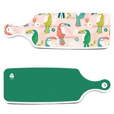Loem 綠色上菜砧板 2件組, 綠色, 玫紅色, 1套
