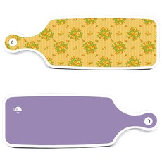 Loem 紫色上菜砧板 2入組, 紫色, 橘色藤蔓玫瑰, 1套