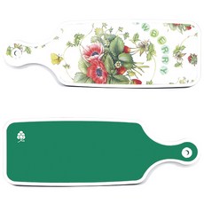 Loem 綠色上菜砧板 2件組, 綠色, 覆盆莓圖案, 1套