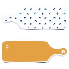 ROEM DESIGN 盛盤砧板 2入 黃色組合, 黃色, 企鵝, 1套