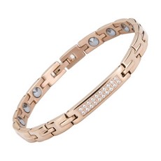 Hottime 玫瑰金手鍊 10196 + 收納盒 + 長度調整工具, 1套