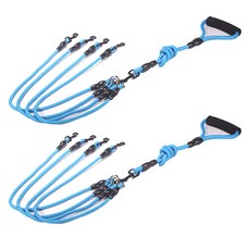 아리코 DrMini 더블 멀티 암벽 등반용 로프 반려동물 리드 네 줄 2p, 블루, 2개